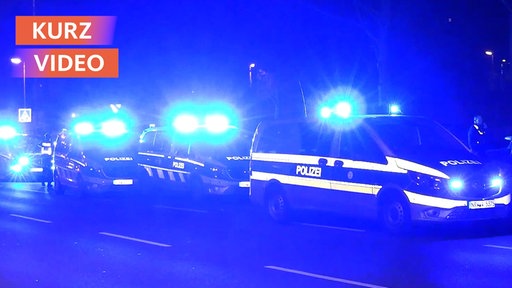 Polizeiwagen bei der Verfolgungsjagd 