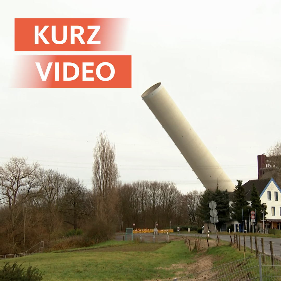 180 Meter großer Schornstein in Voerde gesprengt | Tn 
