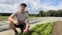 Gemüse-Landwirt Johannes Meyer zur Müdehorst auf einen seiner Felder