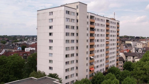 Betroffenes Hochhaus in Iserlohn