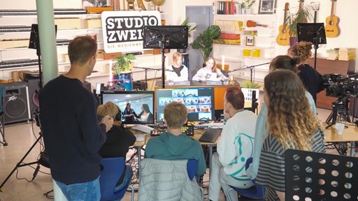 Studio Zwei in totaler Aufnahme
