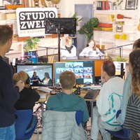 Studio Zwei in totaler Aufnahme