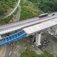 Eine Brücke von oben 