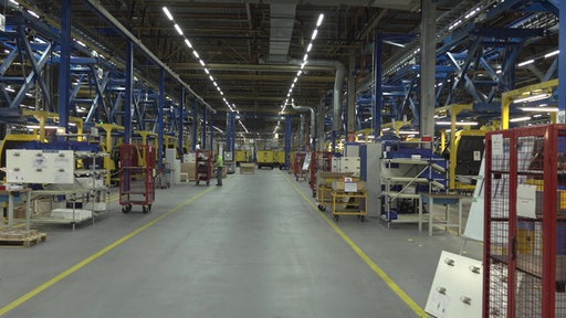 Industriehalle vor der Schließung