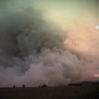 Starke Rauchentwicklung durch Großbrand im Hohen Venn