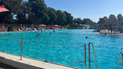 Das Schwimmbecken im Freibad Gangelt. 