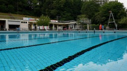 Freibad kurz vor der Eröffnung