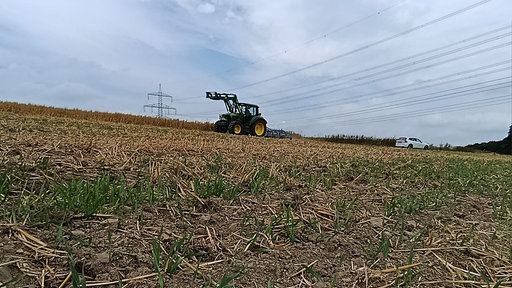 Trecker auf Feld