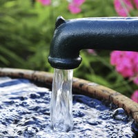 Zu sehen ist ein Brunnen