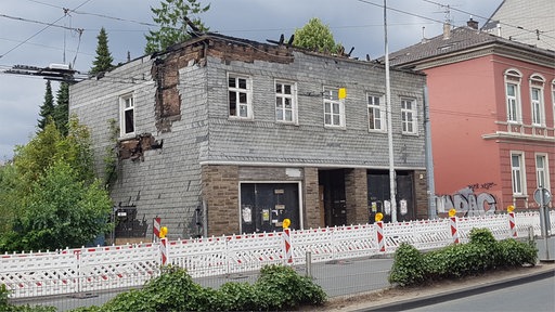 Brandruine in Solingen Mitte