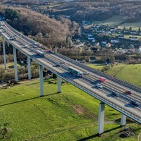 Luftaufnahme der Wiehltalbrücke bei Weiershagen