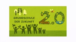 Grünes Logo von "Grundschule der Zukunft 2.0"