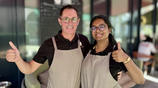 Victor Gonzales und Araniy Panugopan, Restaurant "7 Gründe"