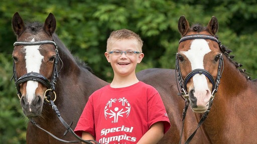 Jaycen bei den Special Olympics