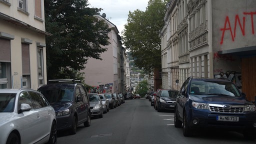 Die Wuppertaler Zimmerstraße mit Autos