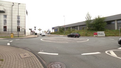 Ein Kreisverkehr in Wuppertal-Barmen