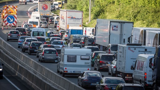 Stau auf einer Autobahn