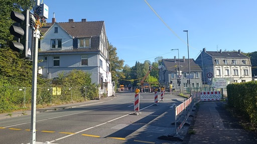 Totale vom einsturzgefährdenden Haus