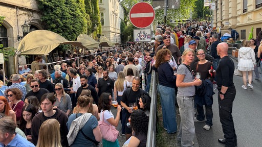 Die Wuppertaler Luisenstraße beim Luisenfest