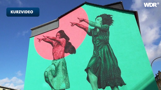 Mural an einer Hauswand