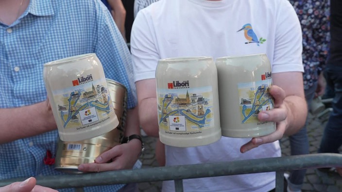 Bierkrüge für den Bierbrunnen in Paderborn.