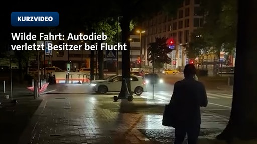 Wilde Fahrt: Autodieb verletzt Besitzer bei Flucht | TN 