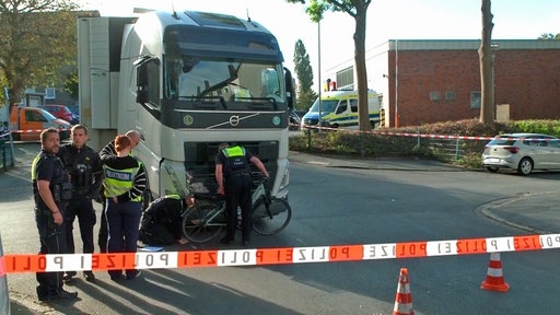 Polizei am Unfallort