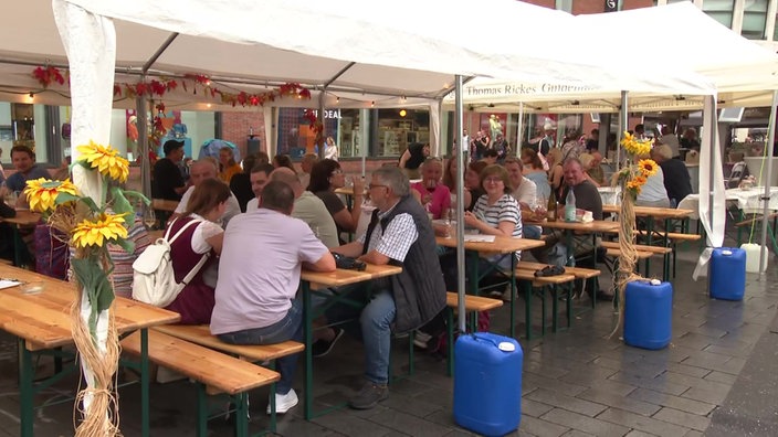 Das Weinfest in Duisburg hat seit Jahren Tradition