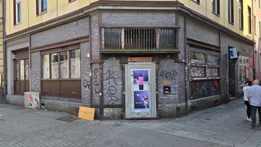Haus in der Altstadt in schlechtem Zustand 