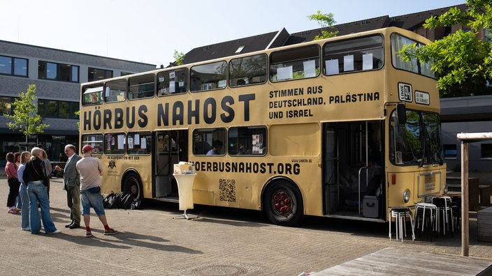 Hörbus Nahost startet Deutschlandtour in Düsseldorf