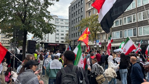 Pro-Palästina-Demo in Düsseldorf