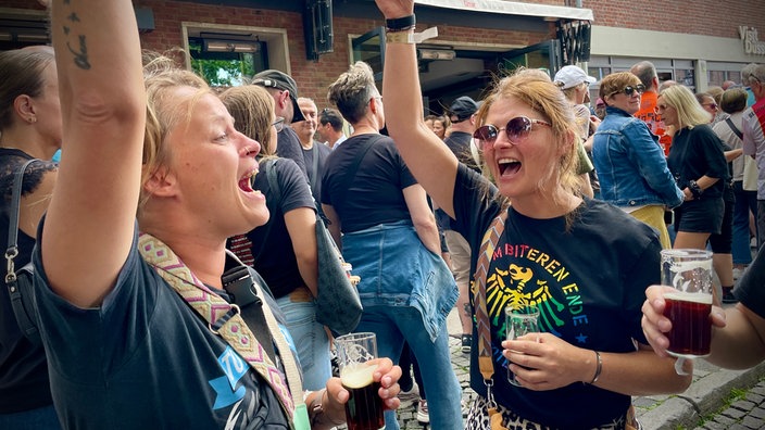 Party vor dem Konzert 