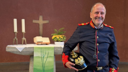 Pfarrer Klaus Künhaupt als Leutnant Zitzewitz