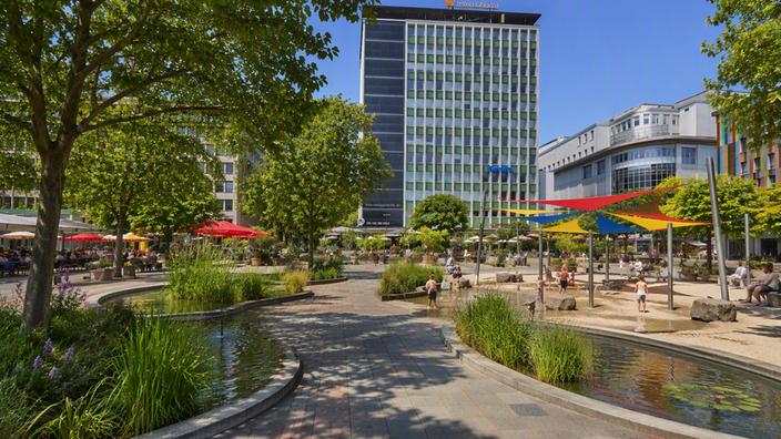 Der Kennedyplatz in Essen