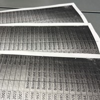 Foto einer ausgedruckten Abschiebe-Liste der Zentralen Ausländerbehörde in Coesfeld