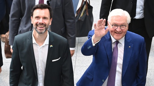 Felix Falk und Frank-Walter Steinmeier auf der Gamescom 2026 in Köln