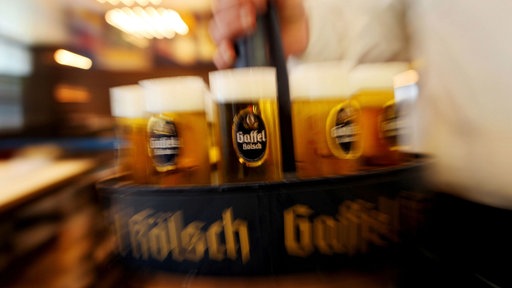 Ein Kranz mit Kölsch-Bieren