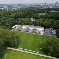 Das Trainingsgelände des 1. FC Kölns aus der Vogelperspektive.