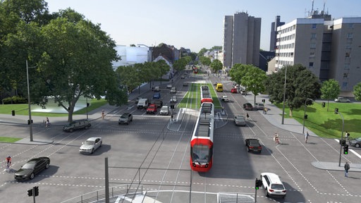 Visualisierung der Nord-Süd-Bahn in Köln