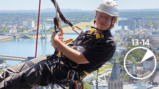 Ludger Weichhaus, 24, Steinmetz und Industriekletterer
