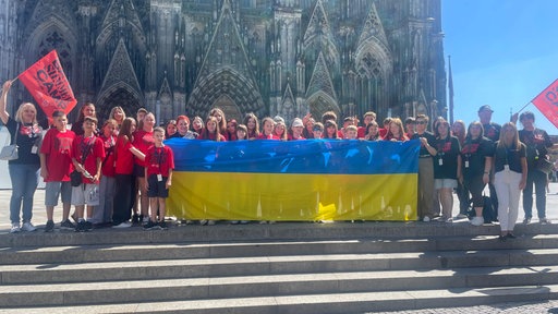 Kinder kommen aus Kölns Partnerstadt Dnipro