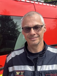 Francis Cloth, Leiter der Feuerwehr der deutschsprachigen Gemeinde Belgien