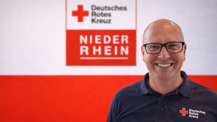Portrait Leander Thormann vom Deutschen Roten Kreuz Niederrhein
