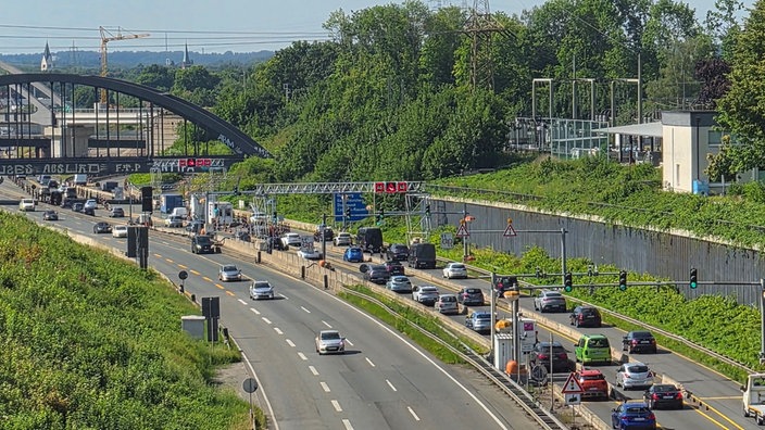Lkw-Fahrverbot auf der A43-Brücke bei Herne