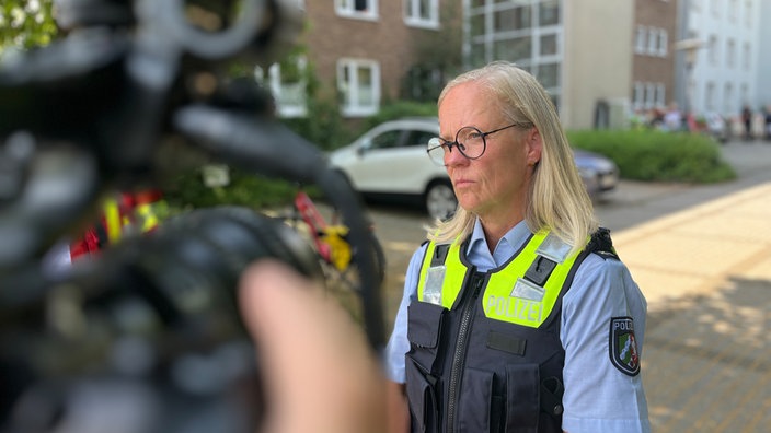 Die Polizeipressesprecherin Heike Piepel
