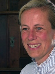 Potraitaufnahme von Dörte Püning, Besucherin auf der Burg Vischering.