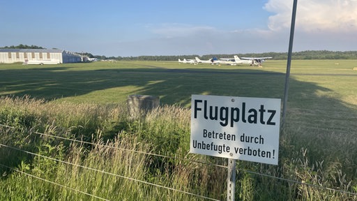 Blick auf den Flugplatz Borkenberge