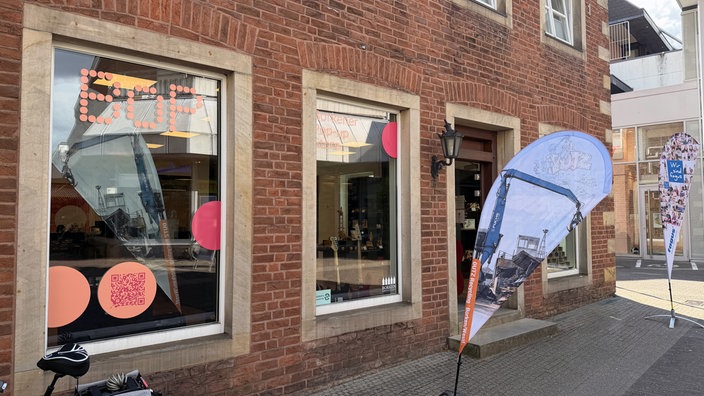 Frontseite eines des Pop-up-stores.