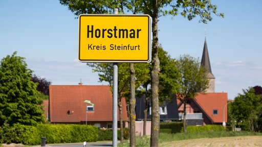Das Ortseingangsschild von Horstmar.