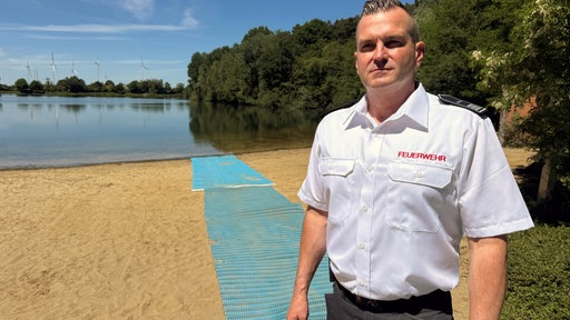 Foto von Patrick Hillebrand von der Feuerwehr Sassenberg. Er war gestern Einsatzleiter am Feldmarksee.